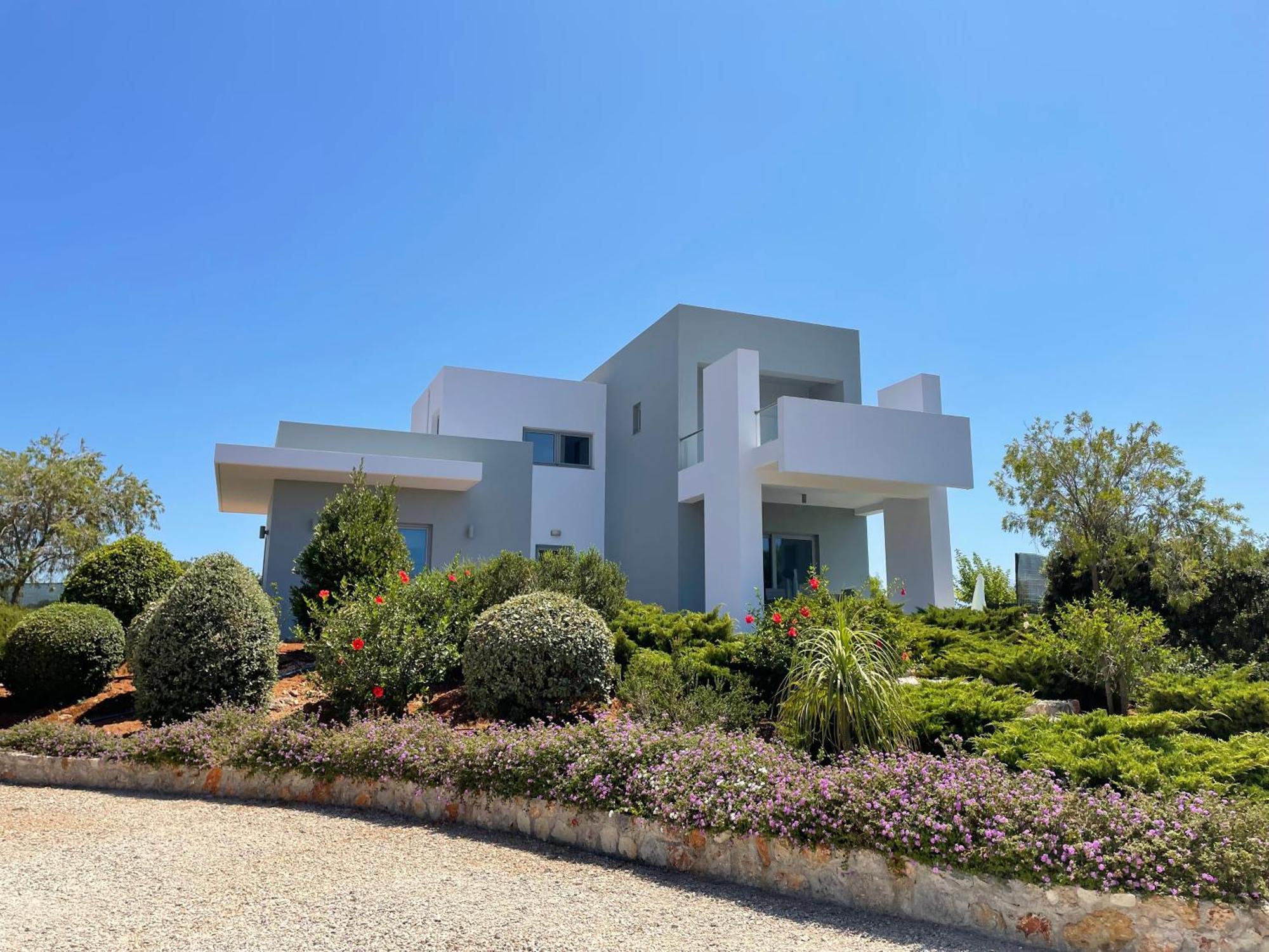 Helios A Modern Large Villa With Private Pool Set In A Quiet Location Stavros  Exterior photo