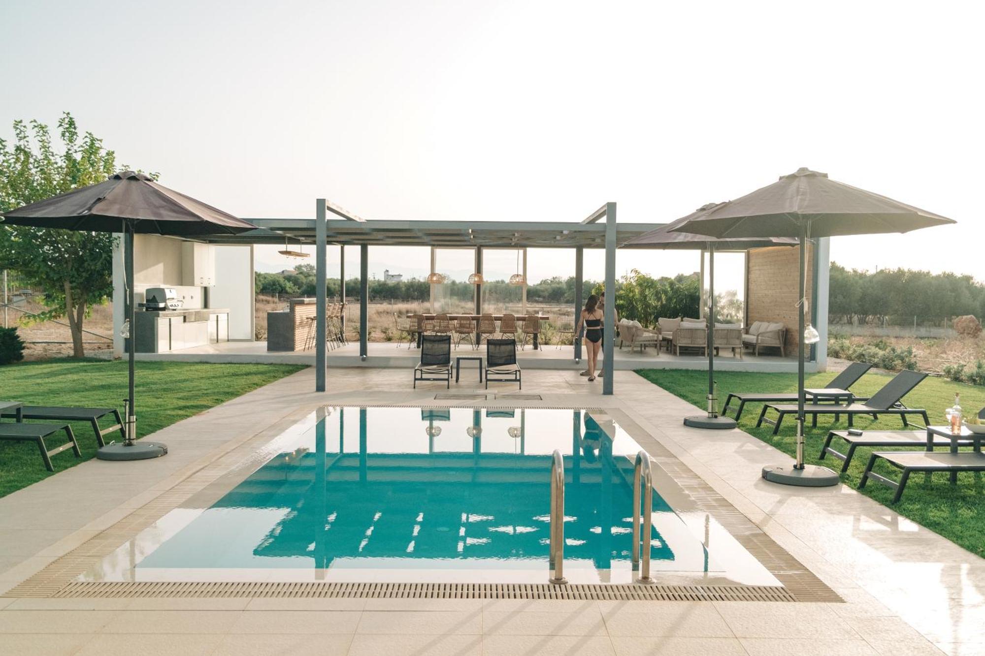 Helios A Modern Large Villa With Private Pool Set In A Quiet Location Stavros  Exterior photo