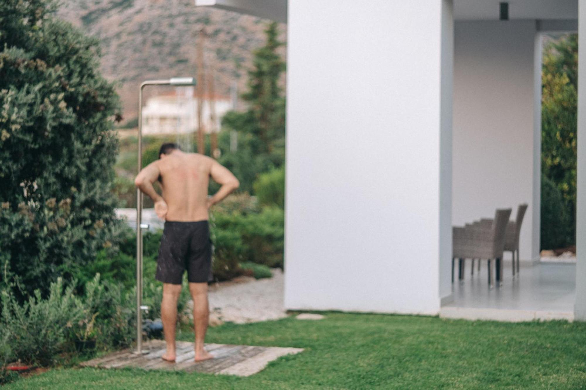 Helios A Modern Large Villa With Private Pool Set In A Quiet Location Stavros  Exterior photo