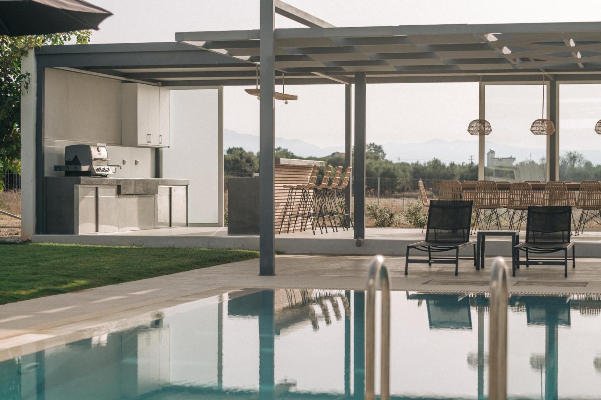 Helios A Modern Large Villa With Private Pool Set In A Quiet Location Stavros  Exterior photo